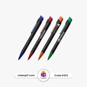 خودکار پلاستیکی تبلیغاتی بدنه مشکی D423