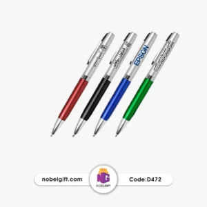 خودکار پلاستیکی تبلیغاتی دو تکه بدنه رنگی