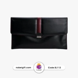 کیف سمیناری تبلیغاتی چرم مصنوعی دکمه ای