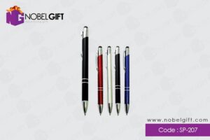 خودکار پلاستیکی تبلیغاتی بدنه رنگی طرح فلز SP207