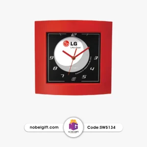 ساعت دیواری تبلیغاتی قاب طرح چوب