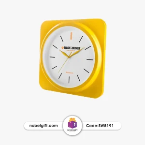 ساعت دیواری تبلیغاتی دایره در مربع