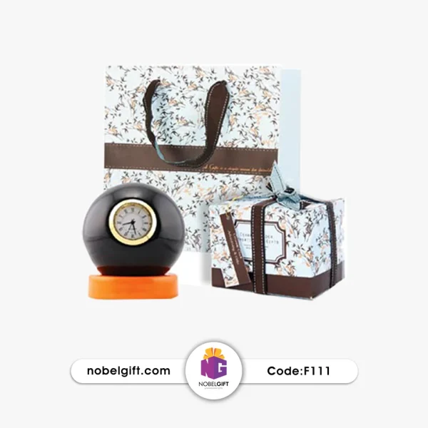 ساعت رومیزی تبلیغاتی سرامیکی با جعبه مقوایی