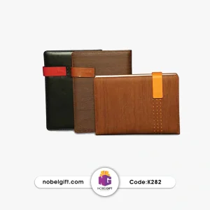 سالنامه تبلیغاتی چرم وزیری بند کمربندی