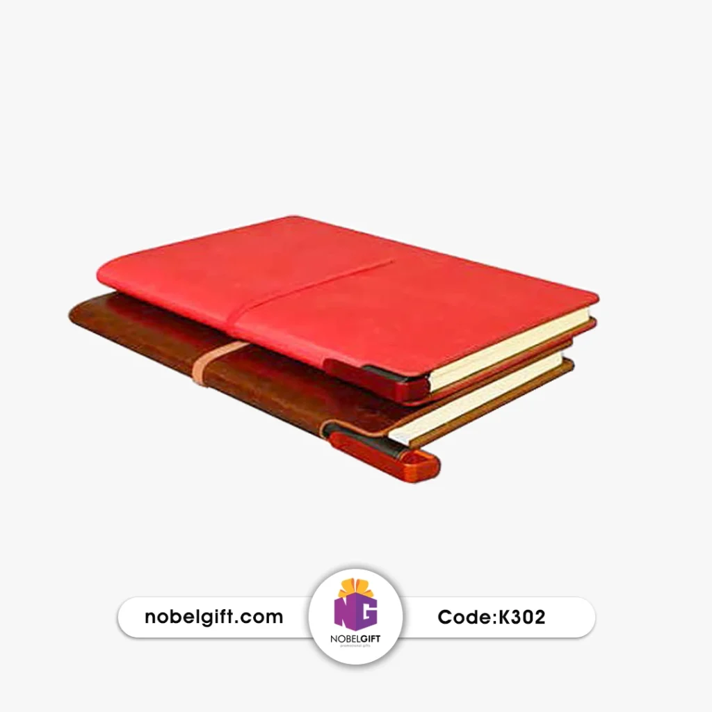 سررسید تبلیغاتی اروپایی چرم همراه خودکار