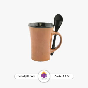 ماگ سرامیکی تبلیغاتی قاشق دار کد F174
