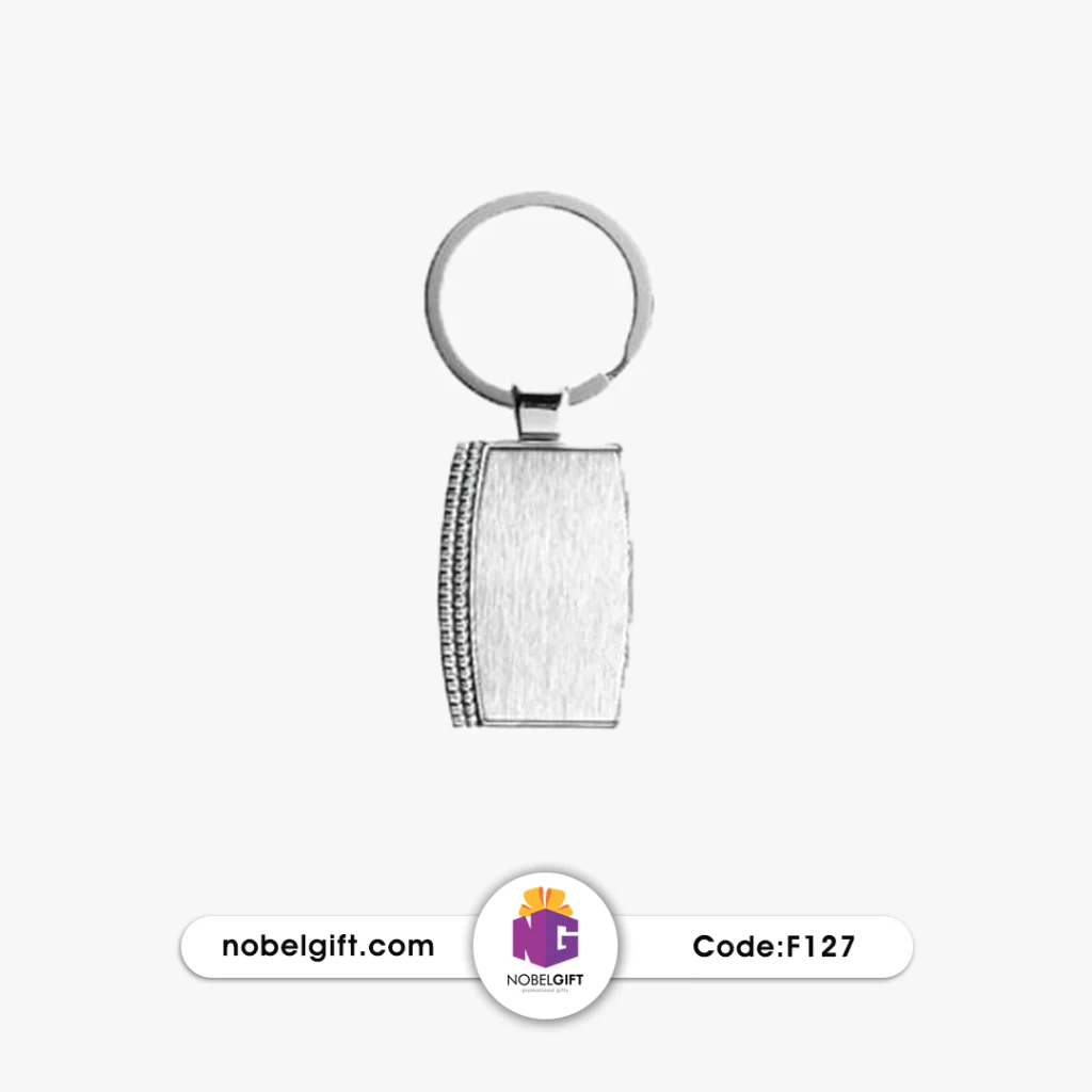 جاسوئیچی فلزی تبلیغاتی نقره ای f127