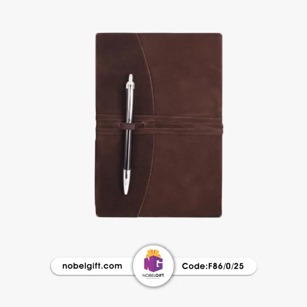 دفترچه خاطراتی تبلیغاتی جلد جیر همراه با خودکار