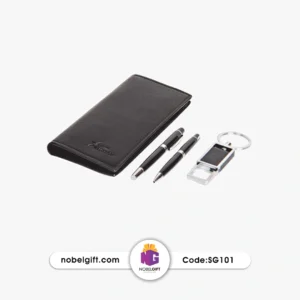 ست تبلیغاتی 4 تکه چرم و استیل مدل 101