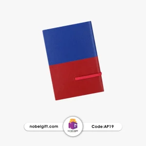 سررسید رقعی تبلیغاتی چرم دو تکه کش دار