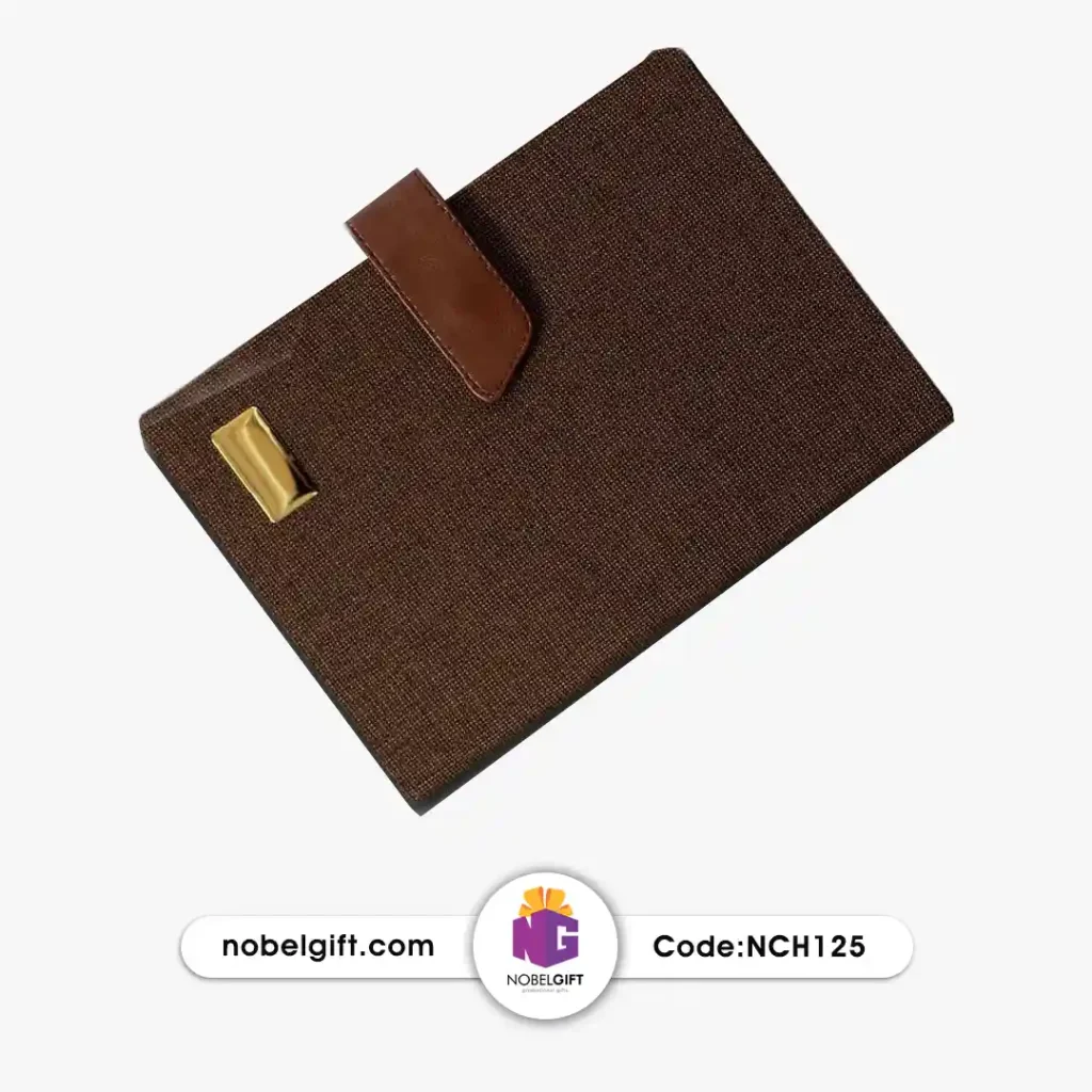 سررسید تبلیغاتی طرح کتان زبانه دار