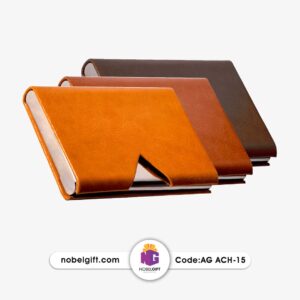 جاکارت ویزیت تبلیغاتی استیل و چرم ACH15