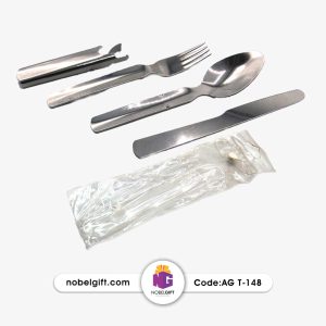 قاشق و چنگال تبلیغاتی استیل 4 تکه