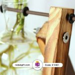 گلدان رومیزی تبلیغاتی دو پایه چوبی مدل اریب - Image 3