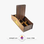 جعبه پذیرایی تبلیغاتی MDF دارای 6 بخش مجزا