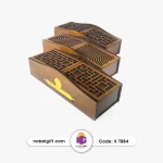 جعبه پذیرایی تبلیغاتی MDF دارای 6 بخش مجزا
