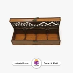 جعبه تی بگ تبلیغاتی MDF طرح دار - Image 2