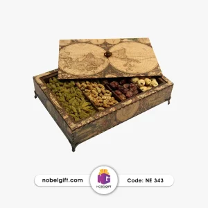 پکیج آجیل رومیزی با جعبه MDF طرحدار