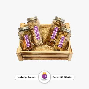 پکیج نوروزی آجیل با جعبه بزرگ بدون در