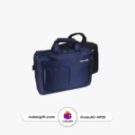 کیف اداری برزنتی مشکی و آبی - Image 3