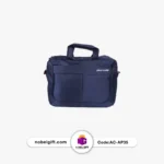 کیف اداری برزنتی مشکی و آبی - Image 4