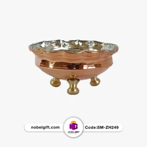 کاسه آجیل مسی سه پایه برنجی