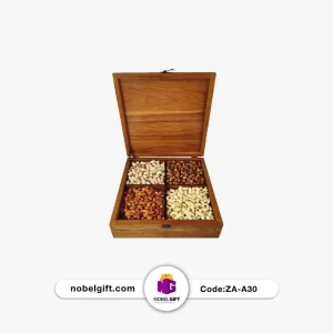 جعبه چوبی طرحدار آجیل