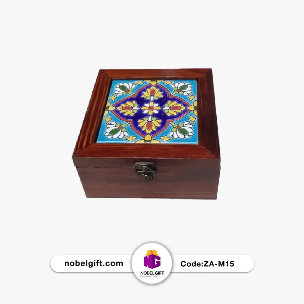 جعبه آجیل و خشکبار طرح کاشی