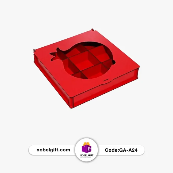 جعبه آجیل انار قرمز بزرگ