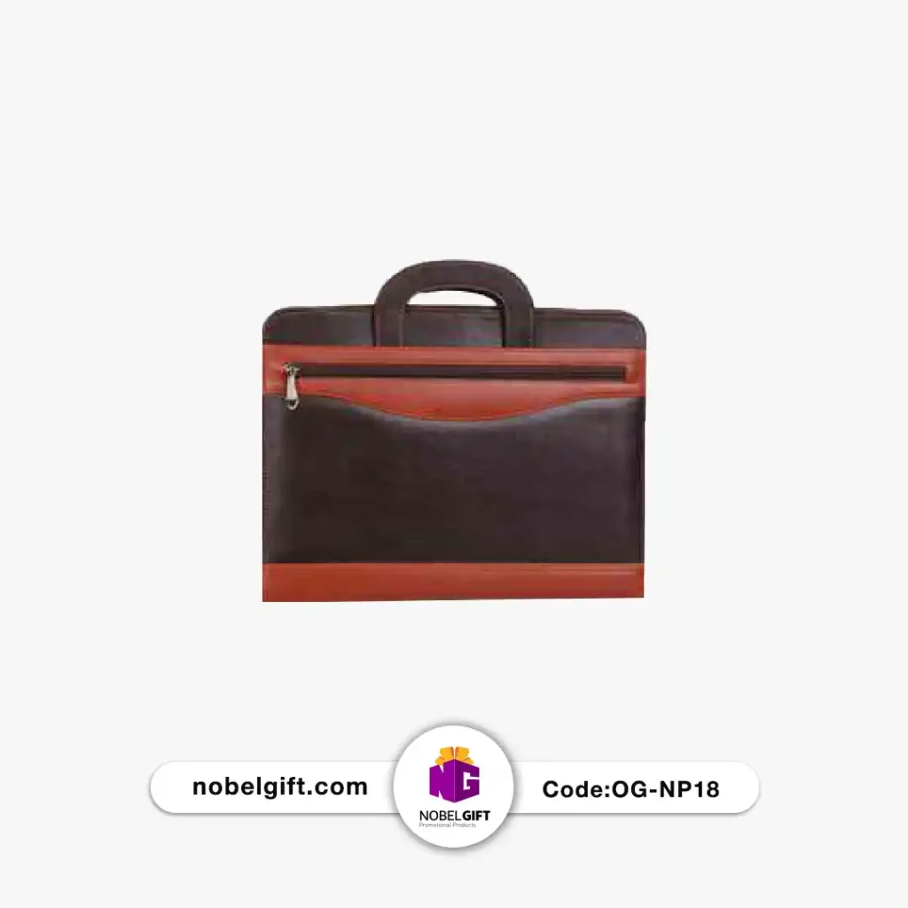 کیف چرم دورنگ