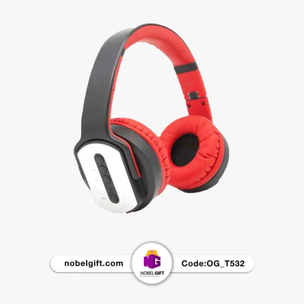 هدفون قرمز و طوسی تبلیغاتی