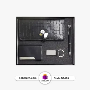 ست مدیریتی تبلیغاتی 4 تکه مشکی 413