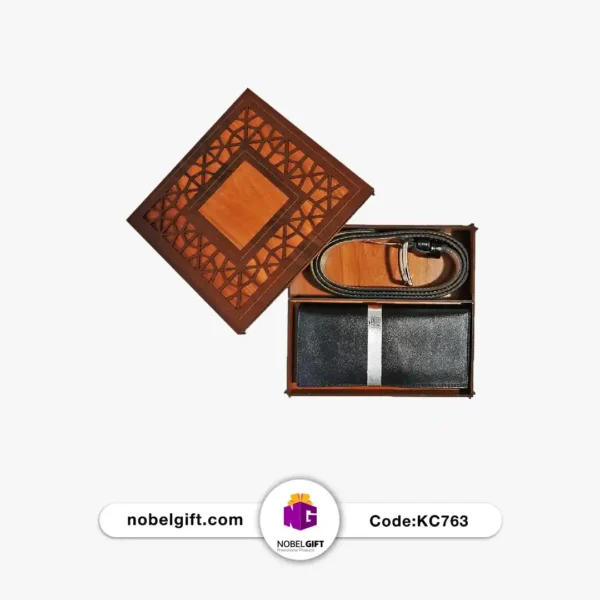 ست تبلیغاتی کیف و کمربند چرم