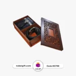 ست تبلیغاتی چرم کیف و کمربند و جاکلیدی - Image 3