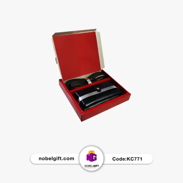 ست تبلیغاتی چرم کیف و کمربند 771