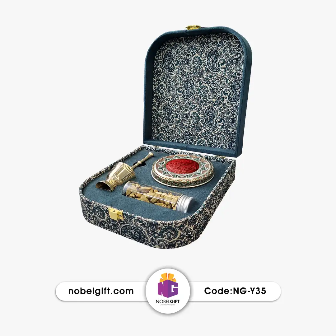 NG-Y35 ست زعفران و هل تبلیغاتی ترمه