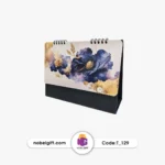 تقویم رومیزی 1404 طرح گل تبلیغاتی T-129