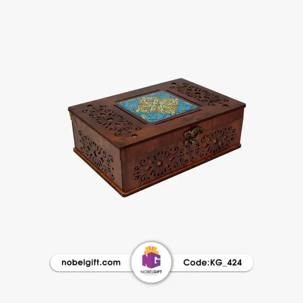 جعبه آجیل یلدا طرح کاشی