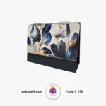 تقویم رومیزی 1404 طرح گل تبلیغاتی T-129