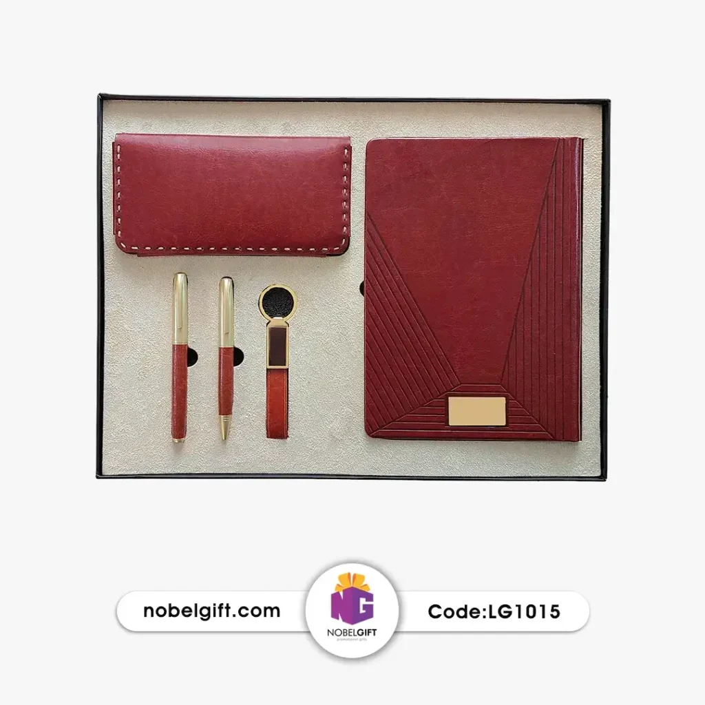 ست سررسید وزیری 1404 و کیف پول تبلیغاتی