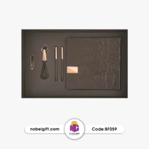 ست مدیریتی تبلیغاتی کلاسیک رزگلد BF059