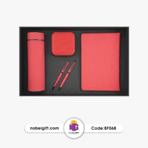 ست مدیریتی تبلیغاتی کلاسیک قرمز BF068