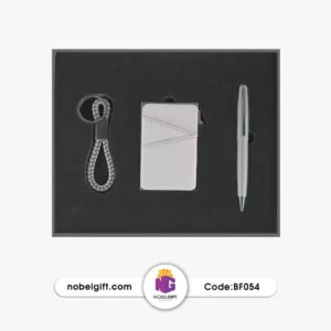 ست مدیریتی تبلیغاتی کلاسیک طوسی BF054