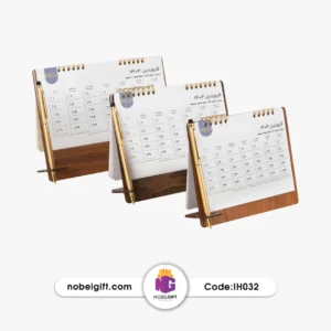تقویم رومیزی پایه MDF ضد خش تبلیغاتی