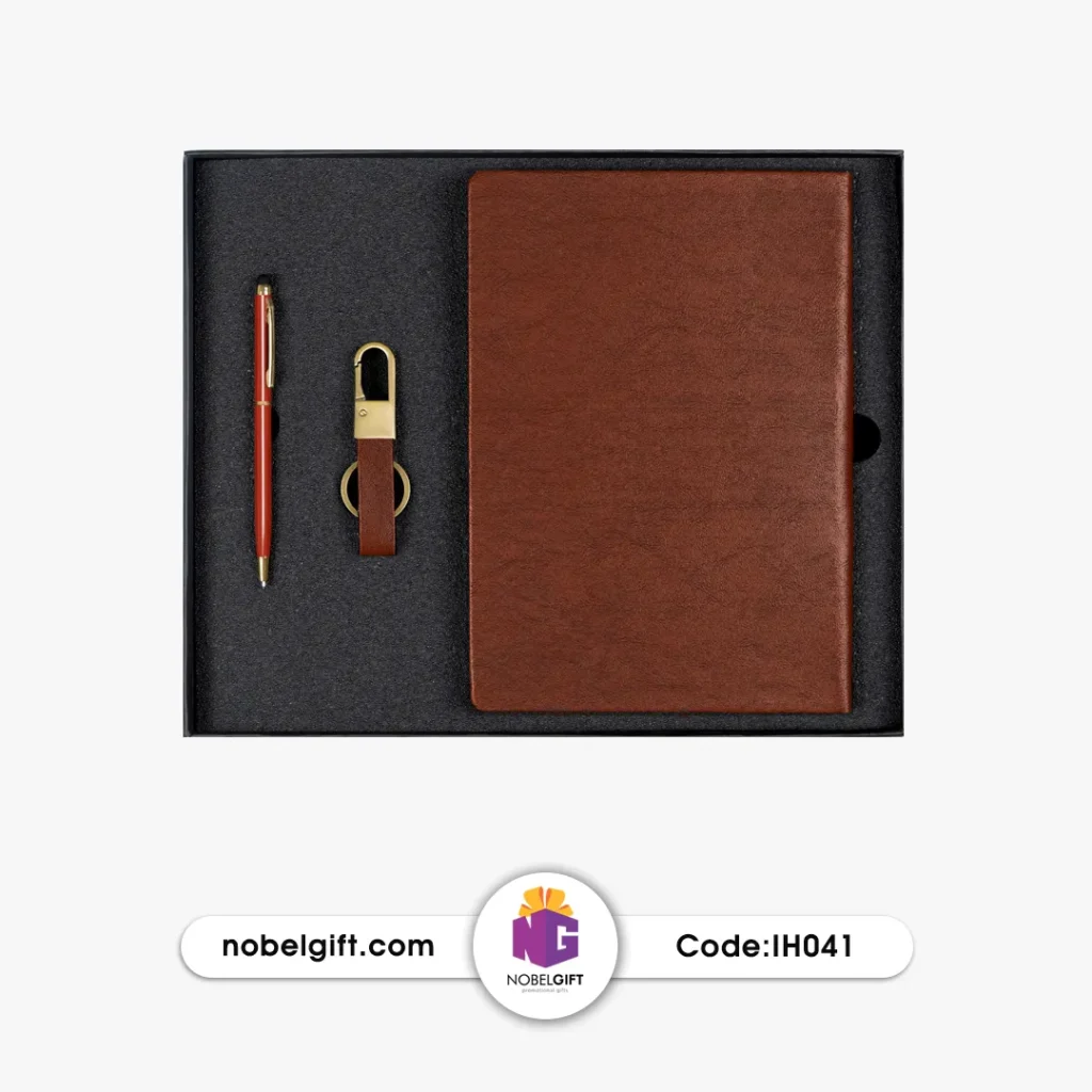 ست مدیریتی قهوه ای تبلیغاتی IH041