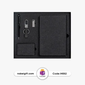 ست مدیریتی تبلیغاتی چرم اسکالا طوسی