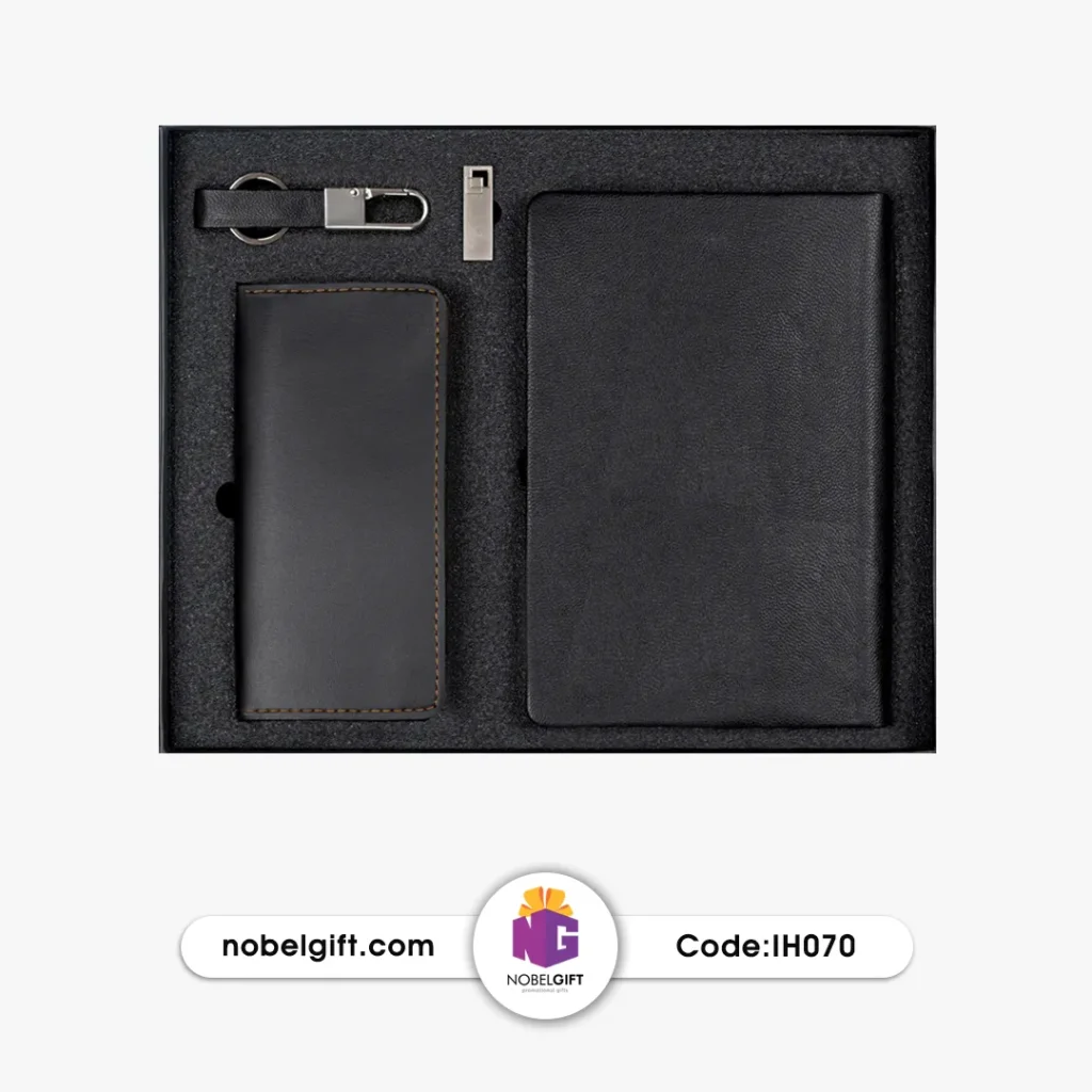 ست مدیریتی تبلیغاتی چرم لیزری 4 تکه