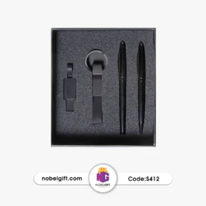 ست مدیریتی تبلیغاتی کلاسیک مشکی S412