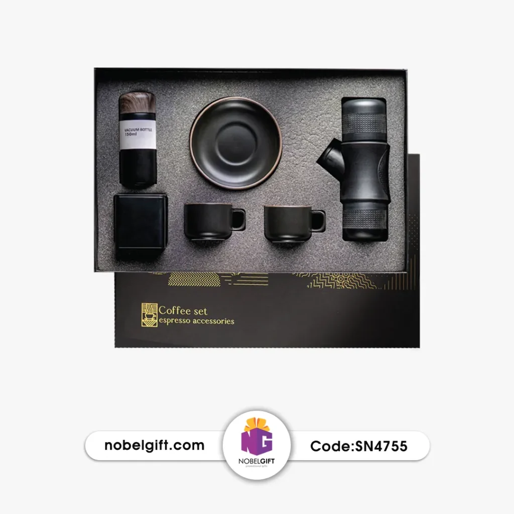 ست قهوه تبلیغاتی با اسپرسو ساز