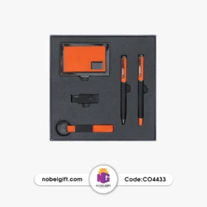 ست مدیریتی نارنجی مشکی تبلیغاتی CO4433